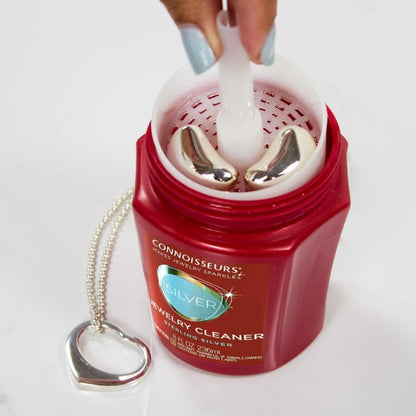 Connoisseurs Silver Jewelry Cleaner 8 oz Liquid Tarnish Remover for Sterling Silver Rings, Necklaces, Earrings & Bracelets Safe, Fast & Effective Silver Cleaning Solution 🍁 All In One Marketplace Canada
