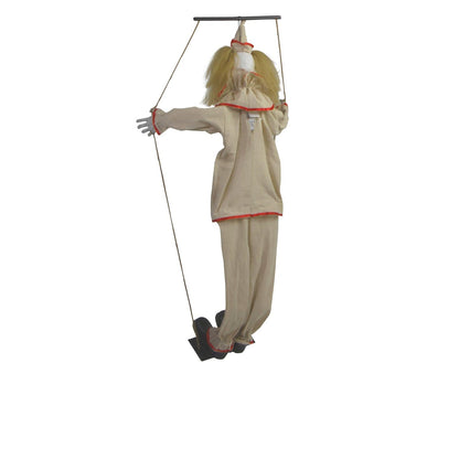 Haunted Hill Farm 55-in. Smalls The Animated Swinging Clown, Indoor or Covered Outdoor Halloween Decoration, Battery Operated, Festive Holiday Decor