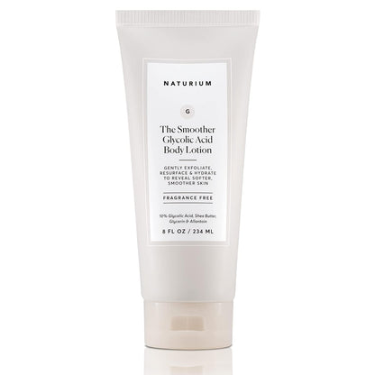Naturium The Smoother Glycolic Body Lotion | Moisturizing & Exfoliating Cream, With AHA, For Rough and Dry Skin | 8 FL OZ / 234 ml 🍁 All In One Marketplace Canada