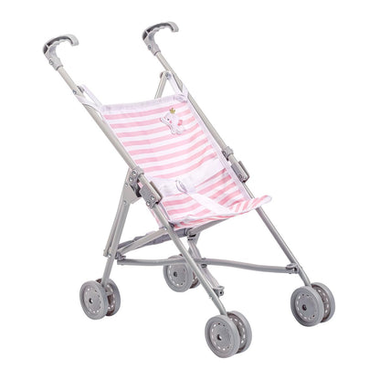 JC Toys | Berenguer Boutique | Single Umbrella Baby Doll Stroller | Elephant Theme | Pink | Ages 2 + 🍁 All In One Marketplace Canada