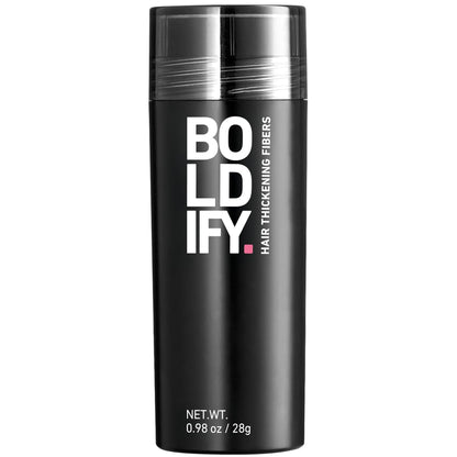 BOLDIFY Hair Fibers (28g) - Fill In Thinning and Fine Hair for an Instantly Fuller, Thicker Look - 14 Shades for Women & Men - Black 🍁 All In One Marketplace Canada