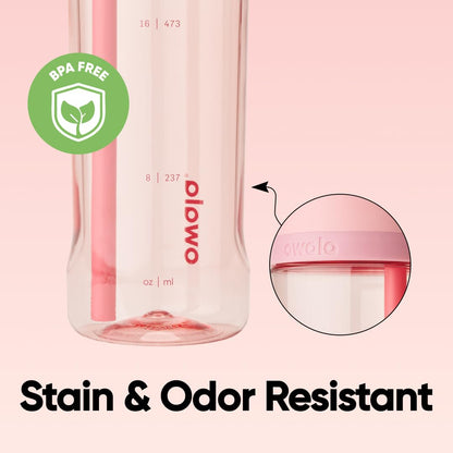 Owala FreeSip Tritan Insulated Stainless Steel Water Bottle with Straw, BPA-Free Sports Water Bottle, Great for Travel, 25 Oz, Rose Quartz 🍁 All In One Marketplace Canada