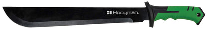 Hooyman Bush Machete with Heavy Duty Construction, Ergonomic No-Slip Handle and Belt Sheath for Gardening, Land Management, Bushcraft, Hunting and Outdoor , Black/Green 🍁 All In One Marketplace Canada