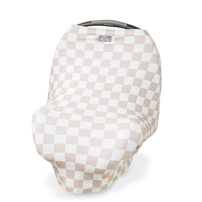 Itzy Ritzy 4-in-1 Nursing Cover, Car Seat Cover, Shopping Cart Cover & Infinity Scarf – Breathable, Multi-Use Nursing Cover Up for Breastfeeding, Carseat Canopy & Stroller Cover (Checkerboard) 🍁 All In One Marketplace Canada