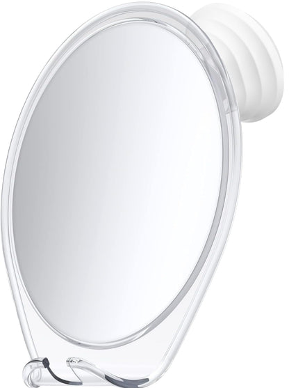 HONEYBULL Fogless Shower Mirror with Suction Mount & Swivel – Anti-Fog Acrylic Bathroom Mirror for Shaving – Built-in Razor Holder, Easy Install, Home Shower Accessory (White) 🍁 All In One Marketplace Canada