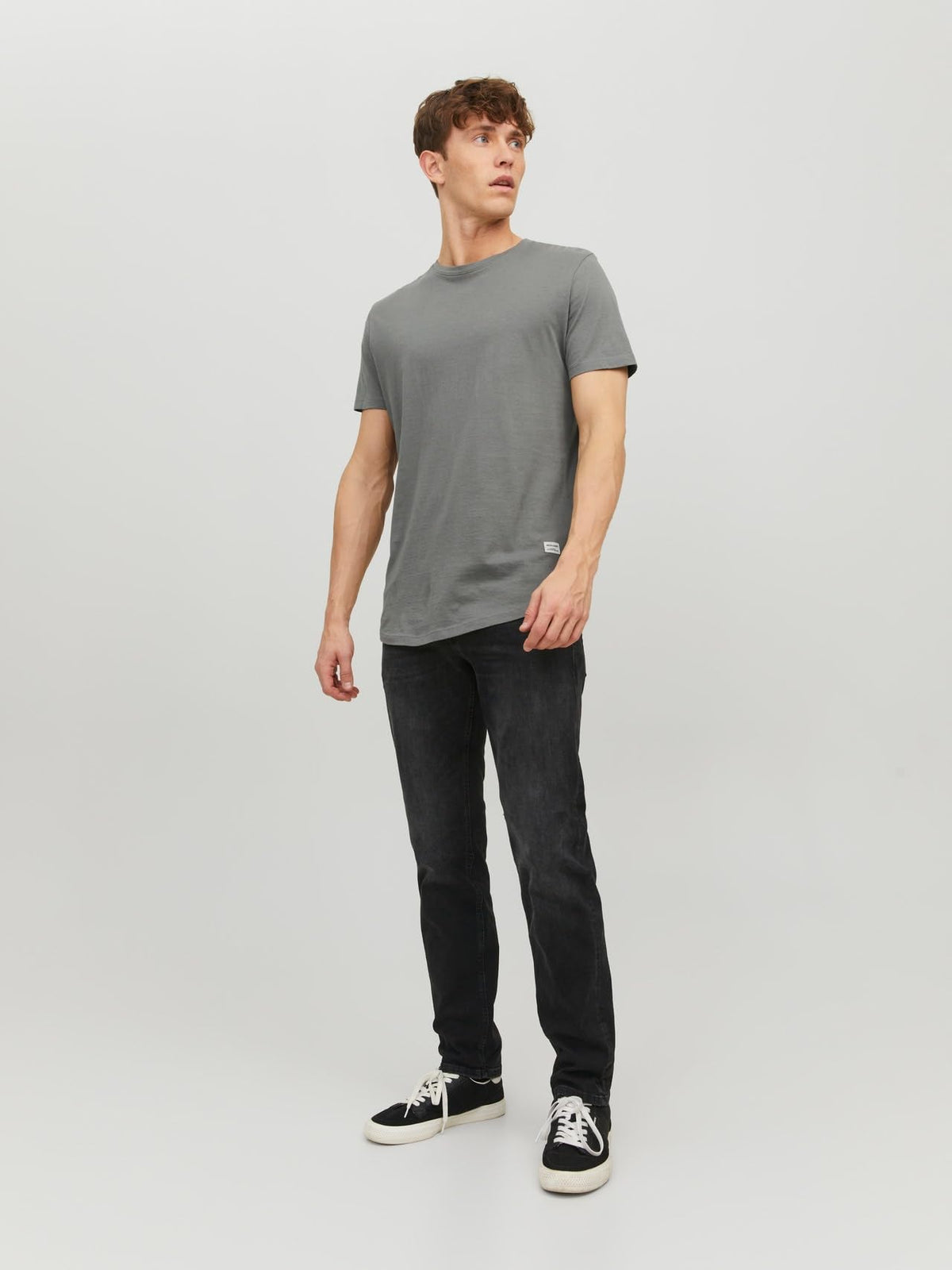 JACK & JONES Men's Long Line Fit T-Shirt JJENOA TEE SS Crew Neck NOOS Black XL 🍁 All In One Marketplace Canada