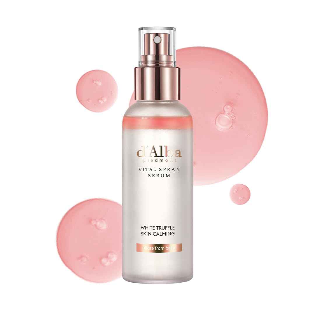 d'alba Piedmont Italian White Truffle Vital Spray Serum, Vegan Skincare, Calming and Hydrating Facial Mist with White Truffles for Red and Sensitive Skin, Glow Serum, Surfactant Free, All in One Care, Korean Skincare 🍁 All In One Marketplace Canada