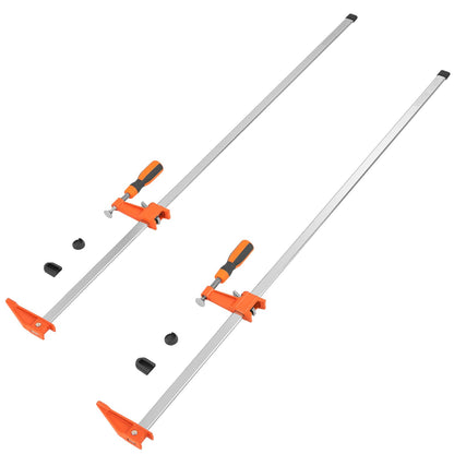 VEVOR Bar Clamps for Woodworking, 2-Pack 36" Clamp, Quick-Change F Clamp with 600 lbs Load Limit, 2.5" Throat Depth, Cast Iron and Carbon Steel, Wood Clamps for Woodworking Metal Working 🍁 All In One Marketplace Canada