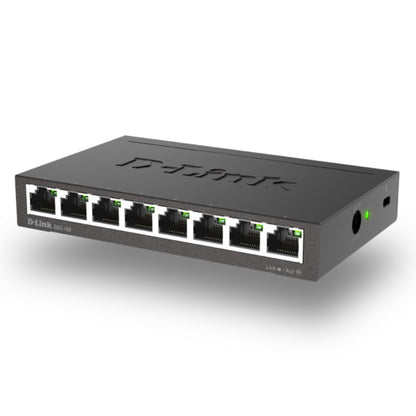 D-Link DGS-108, 8 Port Gigabit Ethernet Switch Unmanaged, Network Splitter, Silent Fanless, Network Hub, Sturdy Metal with Shielded Ports, Compact Desktop/Wall Mount, QoS, Energy Saving, Plug and Play 🍁 All In One Marketplace Canada