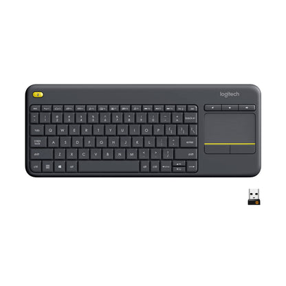 Logitech K400 Plus Wireless Touch TV Keyboard with Easy Media Control and Built-in Touchpad, HTPC Keyboard for PC-Connected TV, Windows, Android, ChromeOS, Laptop, Tablet - Black 🍁 All In One Marketplace Canada