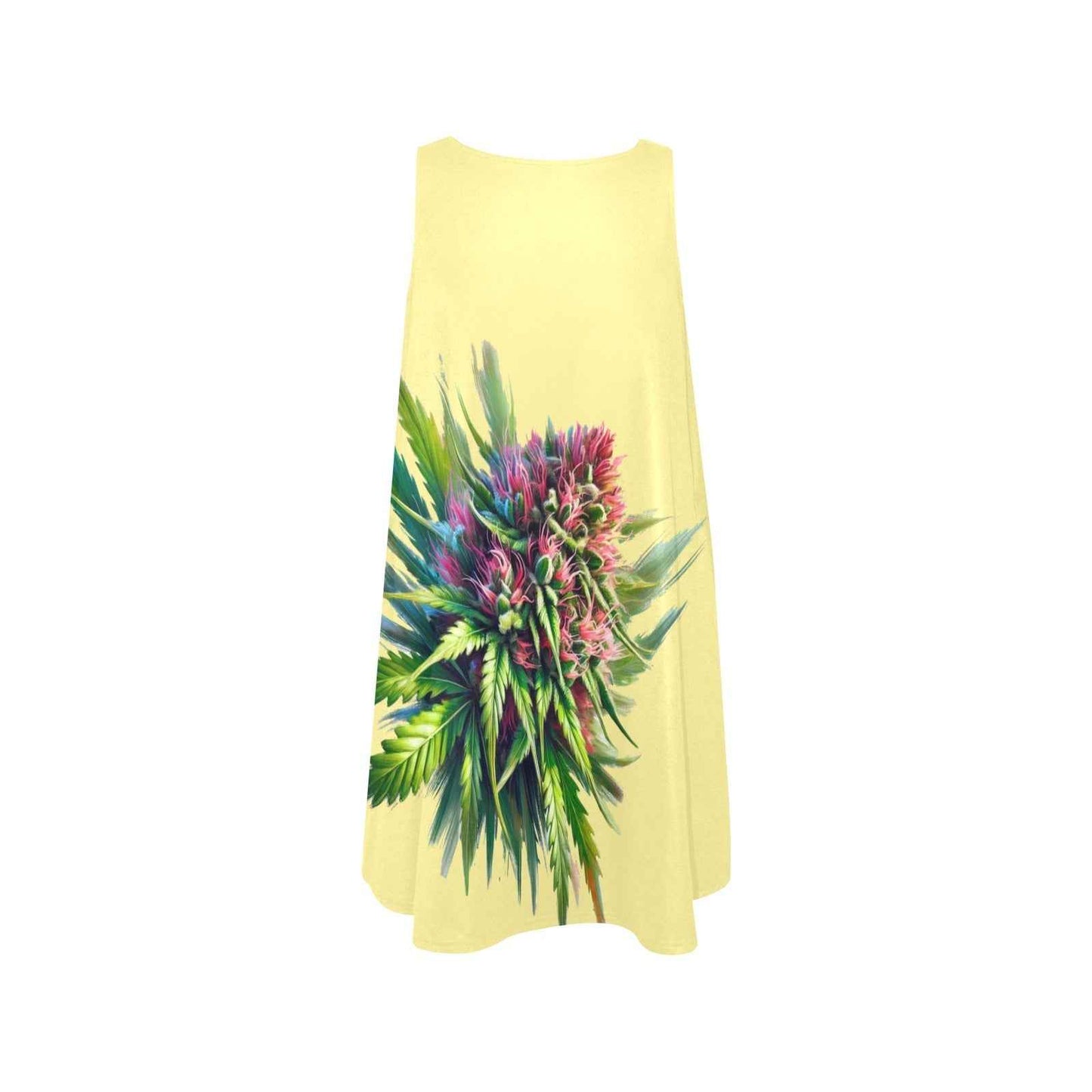 Pink Kush Sleeveless A-Line Pocket Dress