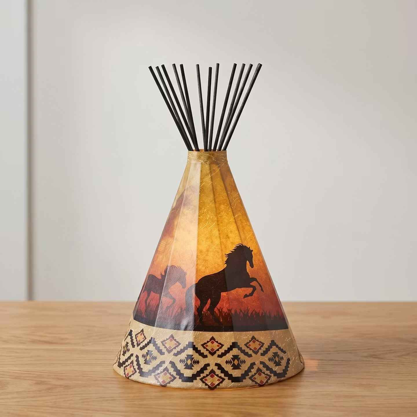Horses Teepee Lamp