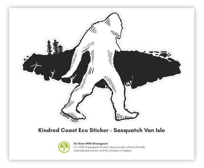 SASQUATCH VAN ISLE Eco Vinyl Stickers