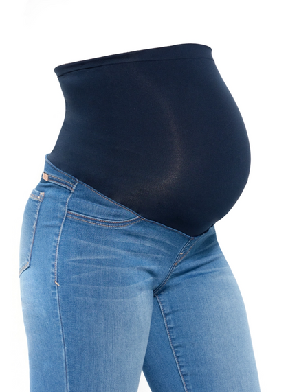 30" Maternity Slim Boot Jean w/ Bellyband in Tobias