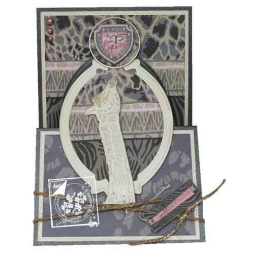 Cutting and Embossing Giraffe