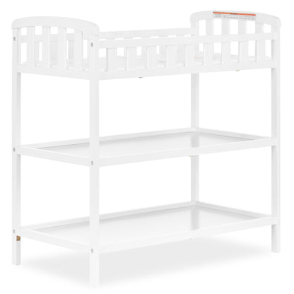 Dream On Me Emily Changing Table In White, Comes With 1" Changing Pad, Features Two Shelves, Portable Changing Station, Made Of Sustainable New Zealand Pinewood 🍁 All In One Marketplace Canada