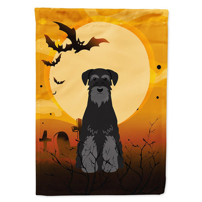 Caroline's Treasures BB4298CHF Halloween Standard Schnauzer Black Flag Canvas House Size, Large, Multicolor