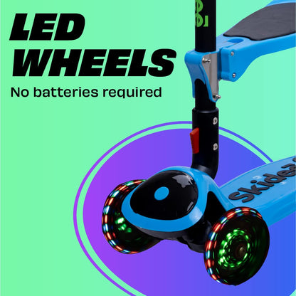 Kick Scooters for Kids Ages 3-5 (Suitable for 2-12 Year Old) Adjustable Height Foldable Scooter Removable Seat, 3 LED Light Wheels, Rear Brake, Wide Standing Board, Outdoor Activities for Boys/Girls 🍁 All In One Marketplace Canada