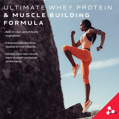 Muscletech Whey Protein Powder - Nitro-Tech Ultimate Muscle Building Formula with Whey Protein Isolate & Peptides - 30g of Protein, 3g of Creatine & 6.8g of BCAA - Milk Chocolate, 5 Pound (Pack of 1) 🍁 All In One Marketplace Canada