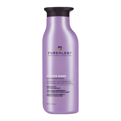Pureology Hydrate Sheer Shampoo, Lightweight Color-Safe Hydration for Fine Dry Hair, Jojoba & Green Tea, Vegan, Sulfate-Free 🍁 All In One Marketplace Canada