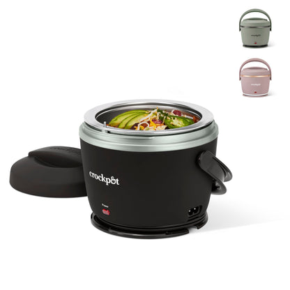 Crock-Pot Electric Lunch Box, Portable Food Warmer for On-the-Go, 20-Ounce (591 mL), Black Licorice 🍁 All In One Marketplace Canada