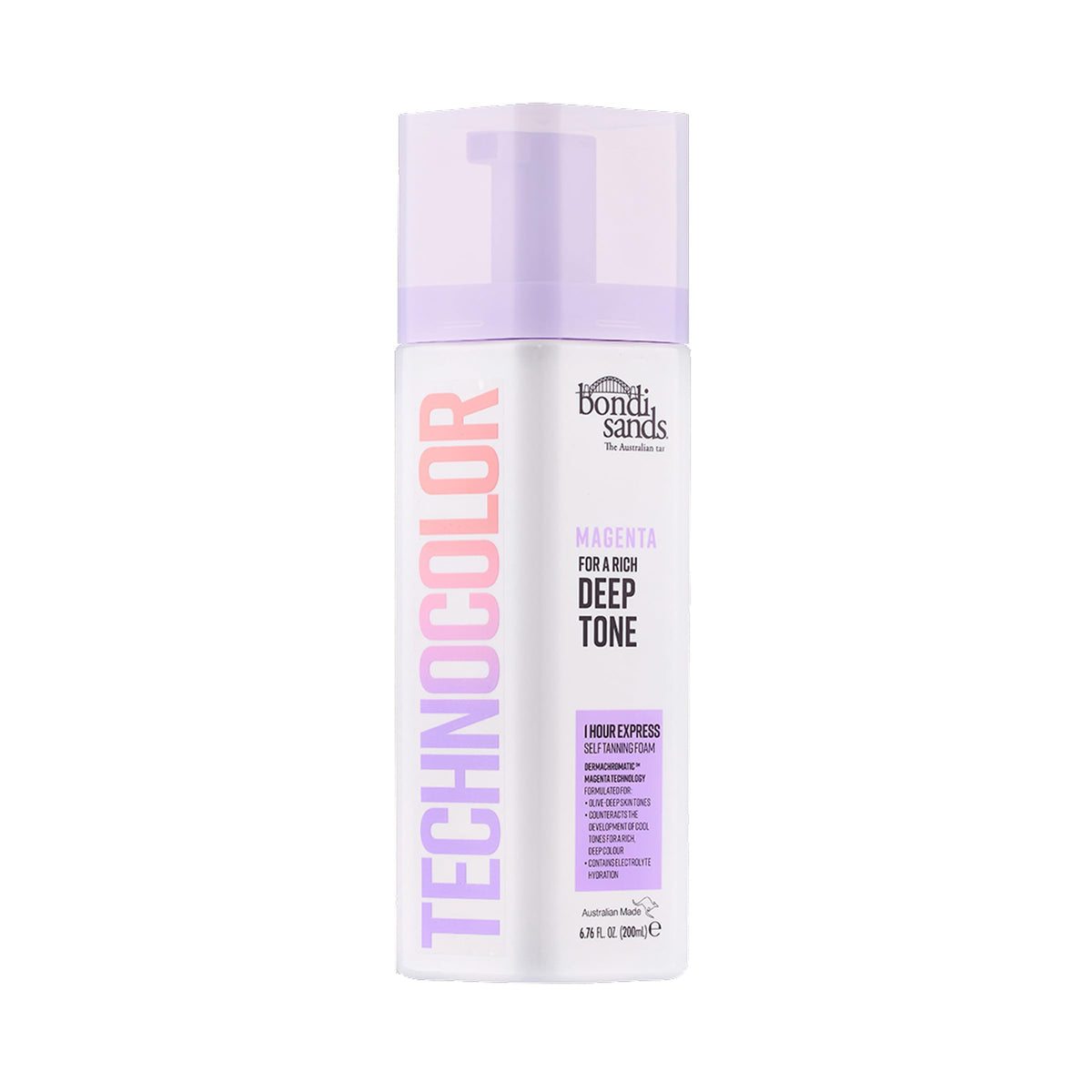 BONDI SANDS TECHNOCOLOR 1 HOUR EXPRESS SELF TANNING FOAM MAGENTA 200mL (CANADA) 🍁 All In One Marketplace Canada