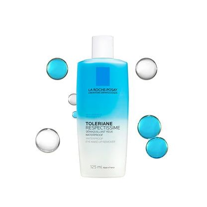 La Roche Posay Waterproof Eye Makeup Remover, Toleriane Respectissime Gentle Makeup Removing Cleanser, Bi-Phase Formula for Sensitive Eyes, Fragrance Free, Recommended by Dermatologists, 125ml 🍁 All In One Marketplace Canada
