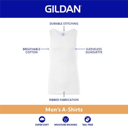Gildan Men's A-Shirts Tanks Multipack, Black (6 Pack), X-Large 🍁 All In One Marketplace Canada