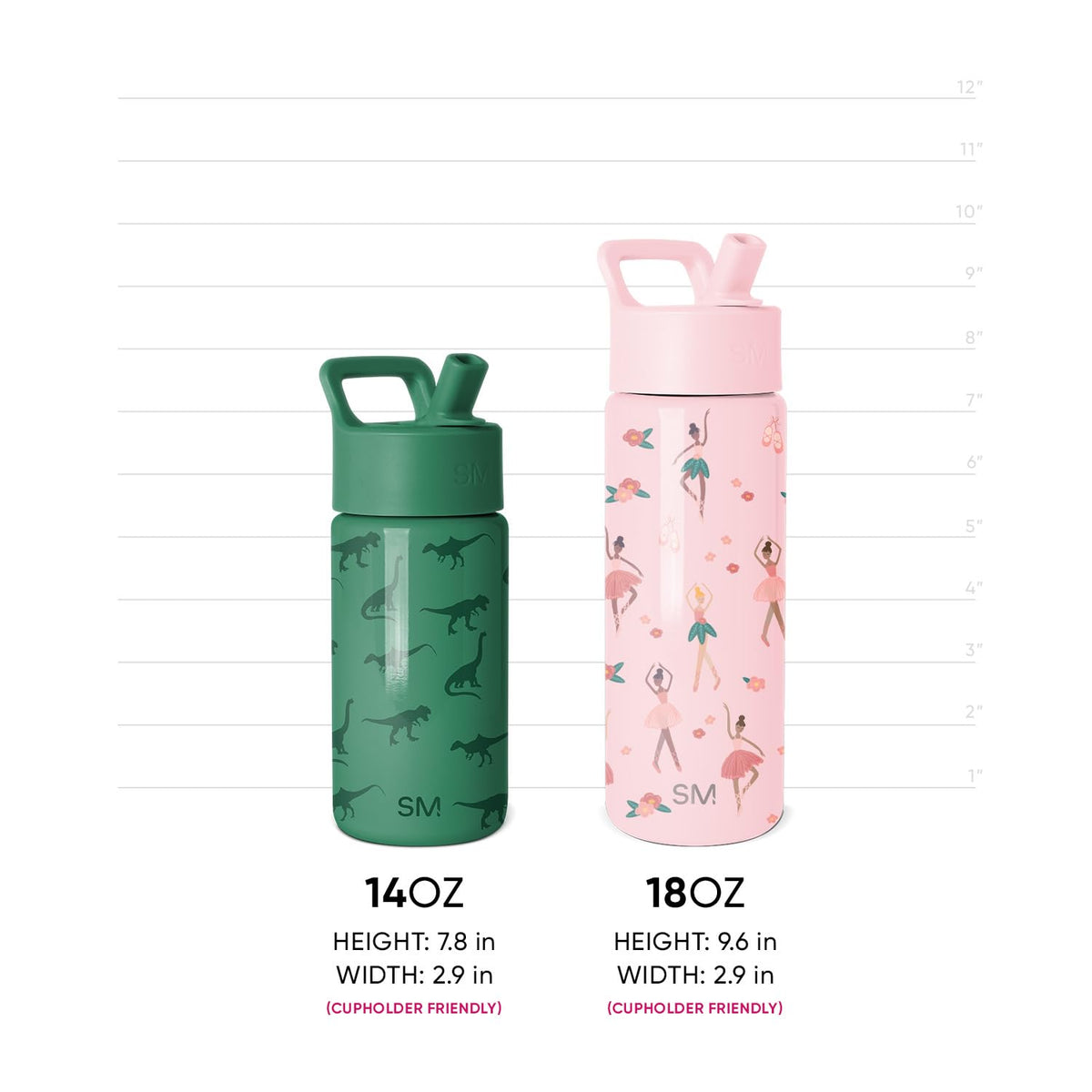 Simple Modern Kids Water Bottle & Toddler Cup | 14oz | Fire Truck 🍁 All In One Marketplace Canada