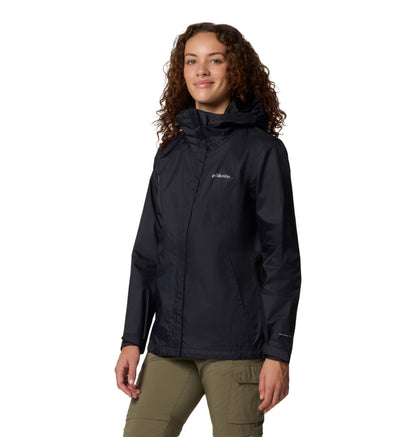 Columbia Womens Arcadia II Waterproof Rain Jacket, Black, Large 🍁 All In One Marketplace Canada