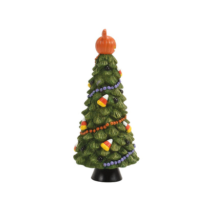 Department 56 Disney Halloween Village Accessories Pumpkintown Manor Tree Figurine, 6.625 Inch, Multicolor