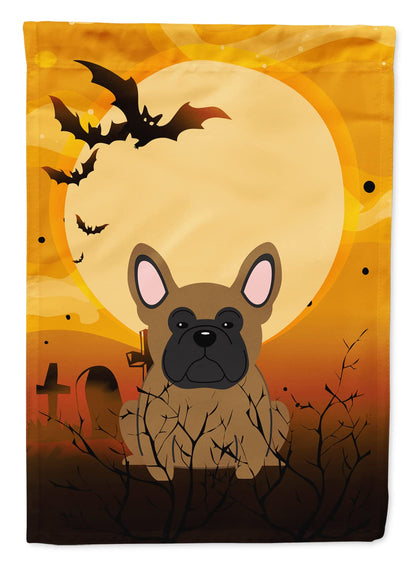 Caroline's Treasures BB4279GF Halloween French Bulldog Brown Garden Size Flag, Small, Multicolor