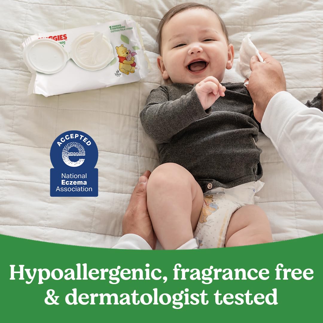 Huggies Natural Care Sensitive Baby Wipes, Unscented, Hypoallergenic, 99% Purified Water, 15 Flip-Top Packs (960 Wipes Total) 🍁 All In One Marketplace Canada