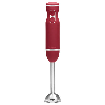 Chefman Immersion Blender, 300W Hand Blender with Stainless Steel Blades, Powerful Electric Ice Crushing 2-speed Control Handheld Food Mixer, Purées, Smoothies, Shakes, Sauces & Soups, Red 🍁 All In One Marketplace Canada