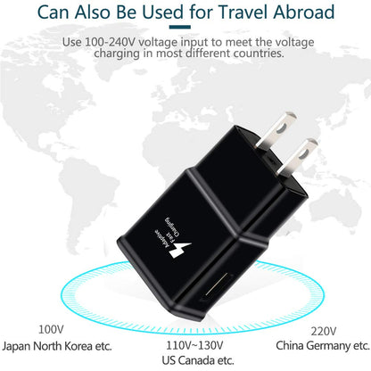 Fast Charging Block, USB Adaptive Fast Charger Box Android Cell Phone Wall Quick Tablet Charger Plug Adapter Compatible Samsung Galaxy S10 S9 S8 S7 A13 A16 Note 8 9 10 LG G7 Plus EP-TA20JBE (2 Pack) 🍁 All In One Marketplace Canada
