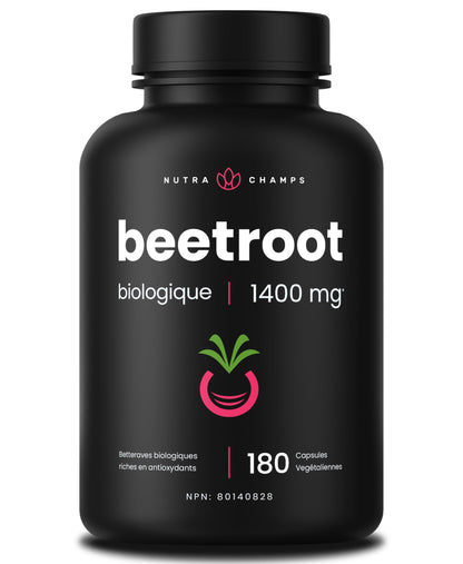 Organic Beetroot Capsules – 180 Count - Beet Root Supplement For Women & Men – Beetroot Juice Alternative – Nitric Oxide & Circulation Support – Antioxidant Beetroot Supplement - 1,400mg per Serving 🍁 All In One Marketplace Canada