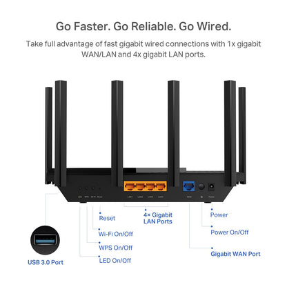TP-Link AX5400 WiFi 6 Router (Archer AX73) - Dual Band Gigabit Wireless Internet Router, High-Speed AX Router for Streaming, Long Range Coverage 🍁 All In One Marketplace Canada