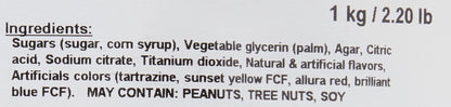 Yupik Mini Jelly Fruit Flavored Slices, 1 kg , 6 Count, Gluten-Free, Colorful Candy, Soft & Chewy, Fruity Flavors, Sugary Coating, Delicious Snacks, Ideal for Gifting, Halloween & Holidays