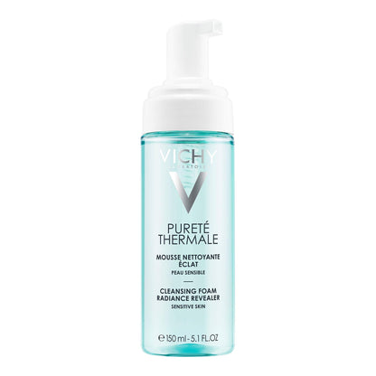 Vichy Foaming Facial Cleanser, Pureté Thermale Purifying Foaming Water Cleanser for Sensitive Skin, Soap-Free, Paraben-Free, and Hypoallergenic, 150mL 🍁 All In One Marketplace Canada