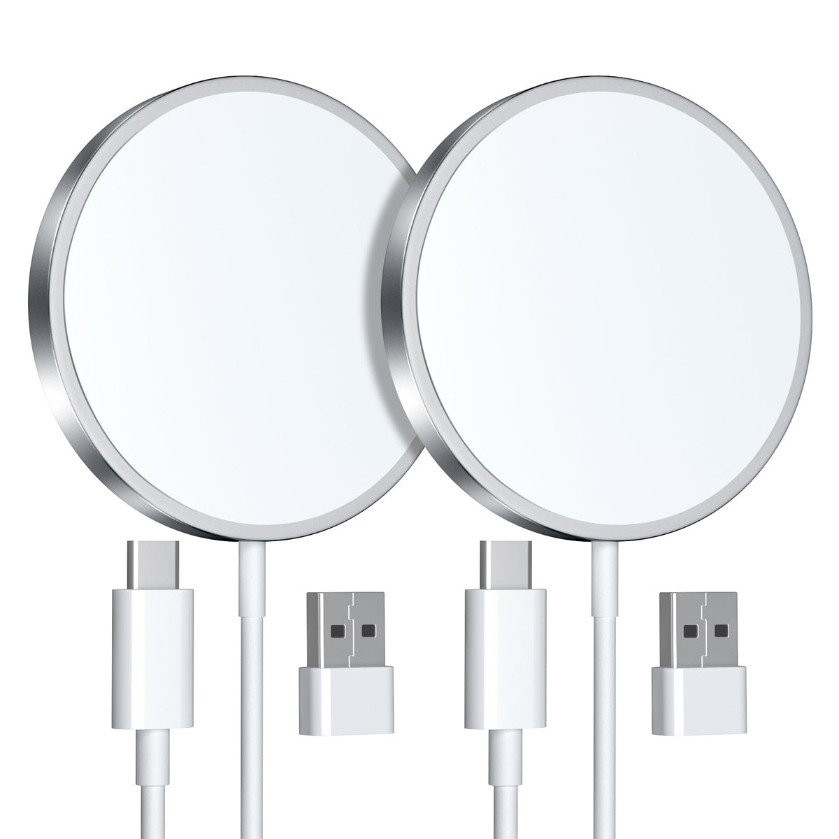 2 Pack Magnetic Wireless Charger, 15W Charger for iPhone 17/16/15/14/13/12 Pro Max Plus Mini and Airpods 3/2/ Pro 2 🍁 All In One Marketplace Canada