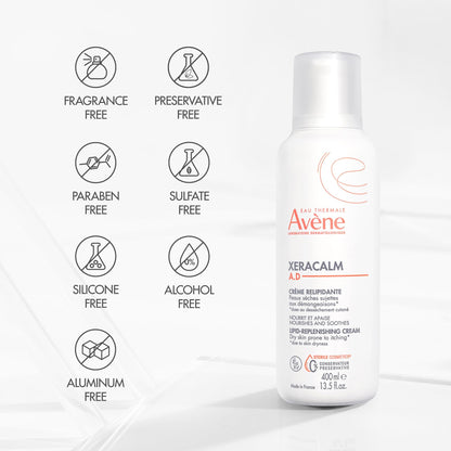 Eau Thermale Avene XeraCalm a.d lipid-replenishing cream, eczema moisturizer, 400 ml 🍁 All In One Marketplace Canada