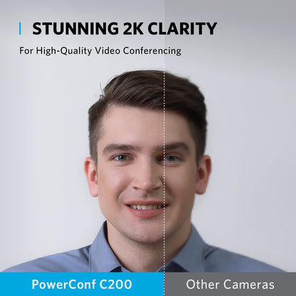 Anker PowerConf C200 2K Webcam for PC, Webcam for Laptop, Computer Camera, with AI-Noise Canceling Microphones, Stereo Mics, Adjustable Field of View, Low-Light Correction, Built-in Privacy Cover 🍁 All In One Marketplace Canada