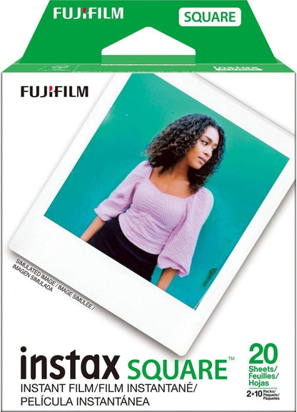 Fujifilm Instax Square Twin Pack Film - 20 Exposures, White 🍁 All In One Marketplace Canada