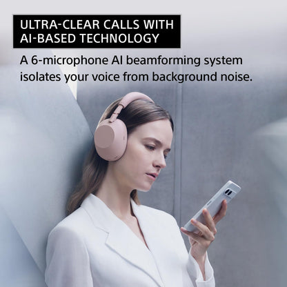 Sony WH-1000XM6 The Best Wireless Noise Canceling Headphones, HD NC Processor QN3, 12 Microphones, Adaptive NC Optimizer, Mastered by Engineers, Studio-Quality, 30-Hour Battery, Sand Pink 🍁 All In One Marketplace Canada