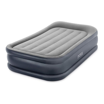 INTEX 64131ED Dura-Beam Plus Deluxe Pillow Rest Air Mattress: Fiber-Tech – Twin Size – Built-in Electric Pump – 16.5in Bed Height – 300lb Weight Capacity 🍁 All In One Marketplace Canada