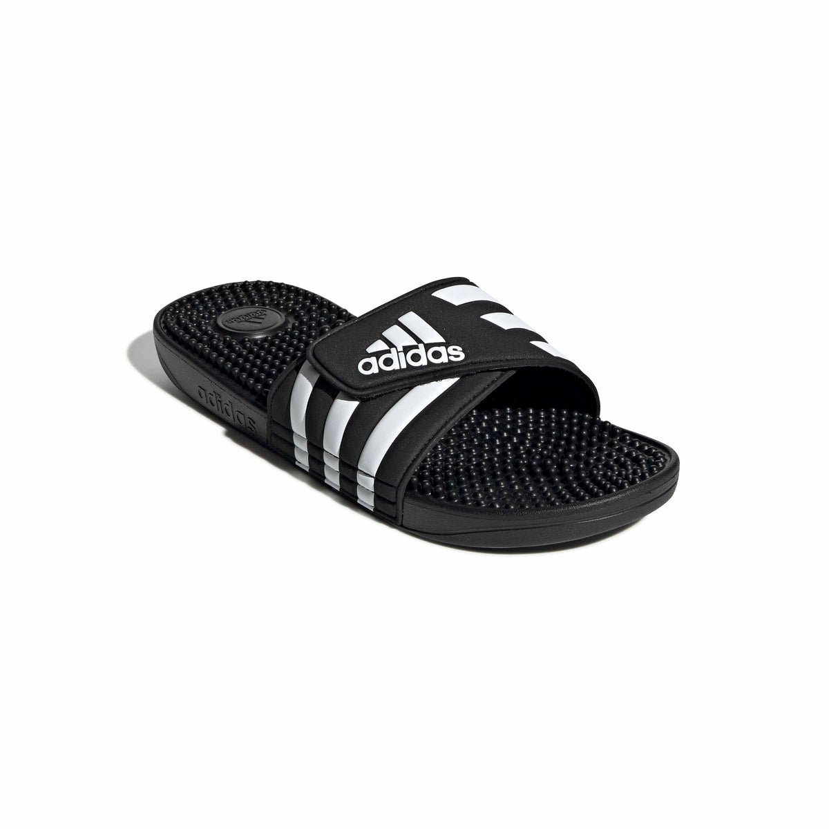 adidas Unisex-Adult Adissage, Core Black/White/Core Black, 12 🍁 All In One Marketplace Canada