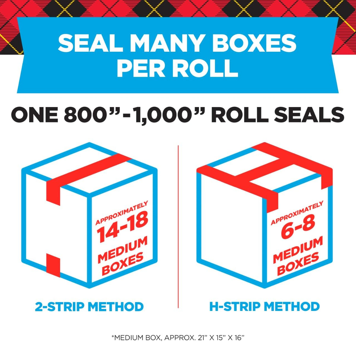 Scotch Heavy Duty Packaging Tape, 1.88 Inches x 800 Inches, 6 Rolls (142-6) 🍁 All In One Marketplace Canada