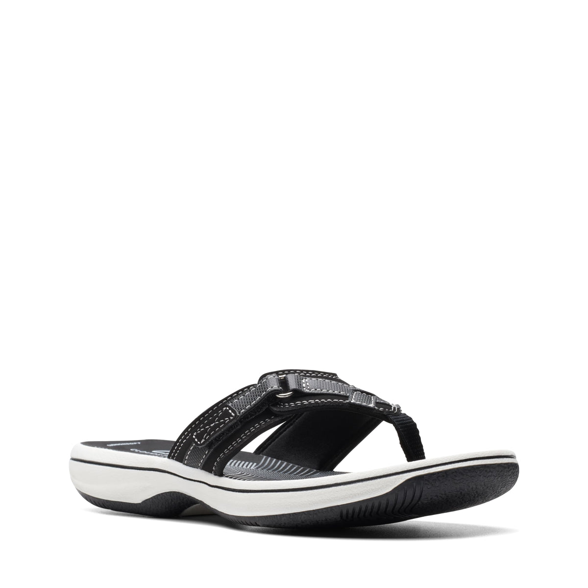 Clarks Cloudsteppers Women's Breeze Sea Flip-Flop, Black Synthetic, 7 Medium US 🍁 All In One Marketplace Canada