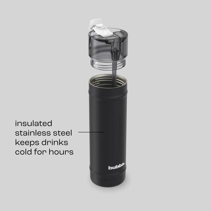 Bubba 24 oz Dualsip Water Bottle with Straw & 2-Way Lid | Leakproof Metal Tumbler | Insulated Stainless Steel | Reusable | Lightweight | Dishwasher Safe | Lead & BPA-Free | Office Siren 🍁 All In One Marketplace Canada