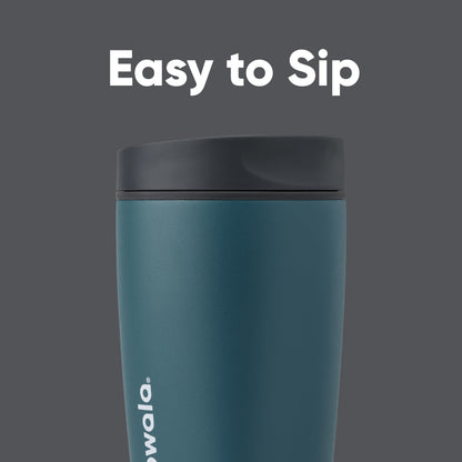Owala SmoothSip Slider Insulated Stainless Steel Coffee Tumbler, Reusable Iced Coffee Cup, Hot Coffee Travel Mug, BPA Free 12 oz, High Dive 🍁 All In One Marketplace Canada